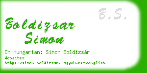 boldizsar simon business card